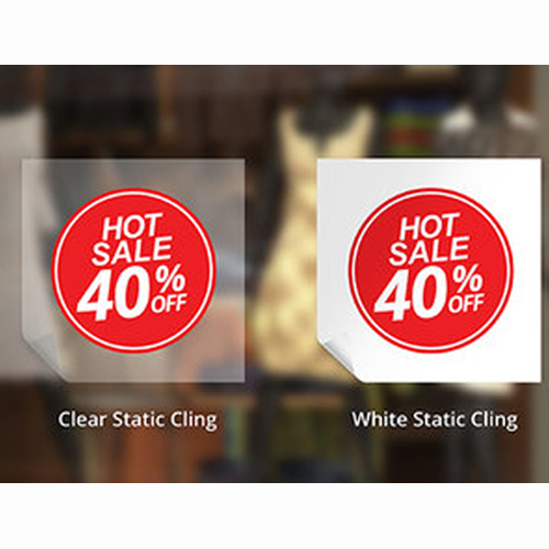 Custom Static Clings Stickers - thumbnail