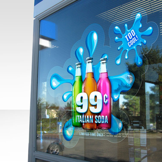 Custom Static Clings Stickers - thumbnail
