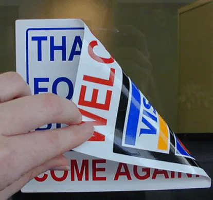 Custom Static Clings Stickers - thumbnail